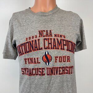 Champion Syracuse Orange NCAA National Champs T Shirt Vtg 2003 Basketball S